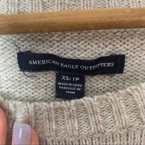 [American Eagle] Wool Blend Long Sleeve Aztec Print Sweater - Picture 5 of 8